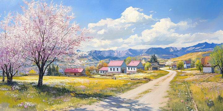 唯美農(nóng)村場景