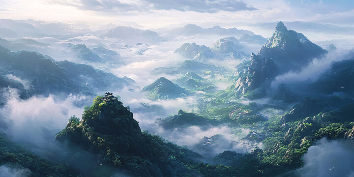 縹緲峰背景