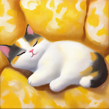 曬太陽的貓