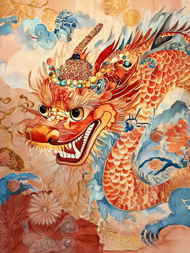 龍年國潮插