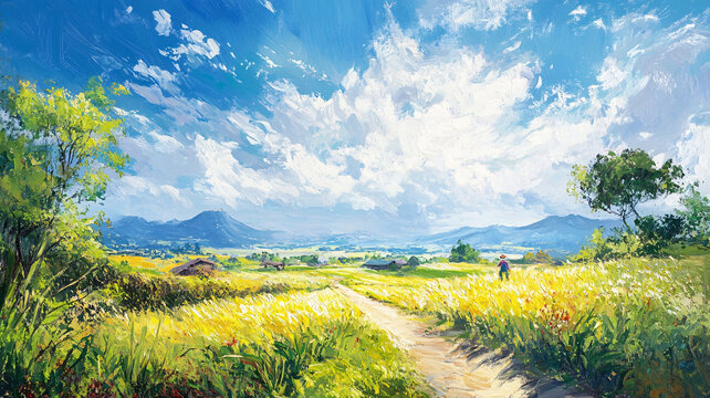 風(fēng)景厚涂