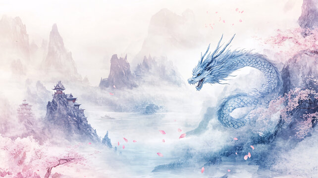 卡通古風(fēng)龍