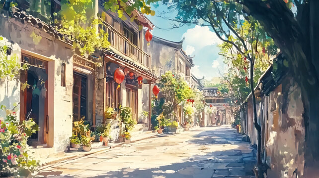 古風(fēng)動畫場景