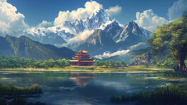 中國(guó)風(fēng)場(chǎng)景