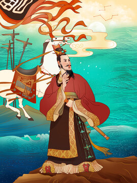 國潮古風(fēng)人物文學(xué)家曹操