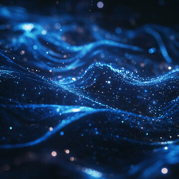 粒子動感科技感背景