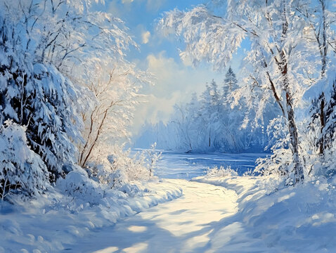 冬日雪景壁紙