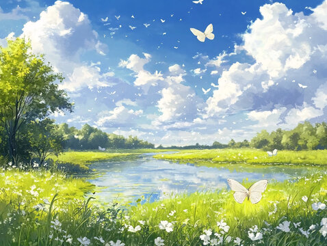 風(fēng)景春天夏天美景