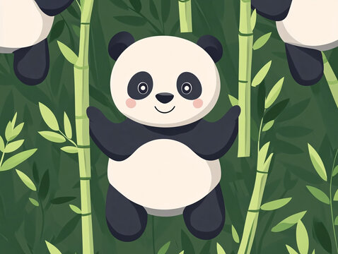 竹子熊貓ip形象