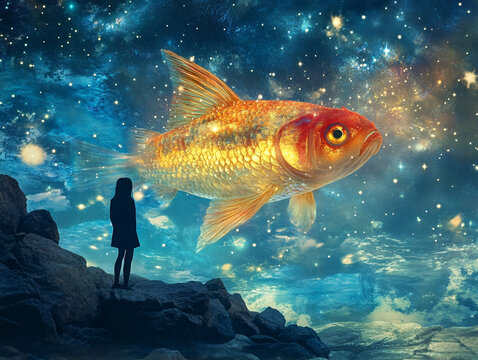 駕馭魚(yú)的少女