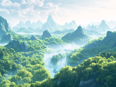 唯美奇幻大山