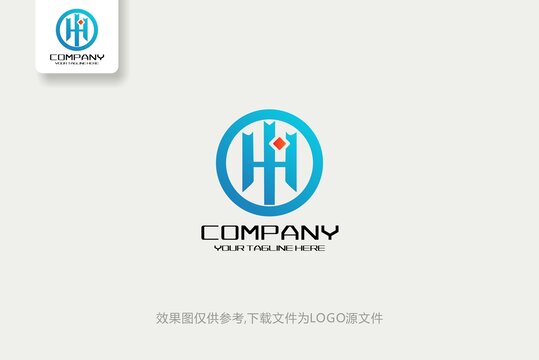 休閑娛樂英文HS字母logo