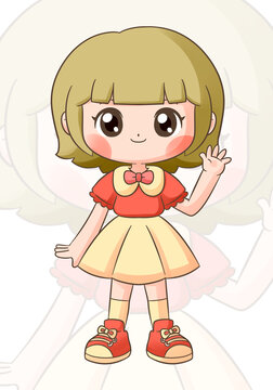 可愛女孩小學(xué)生