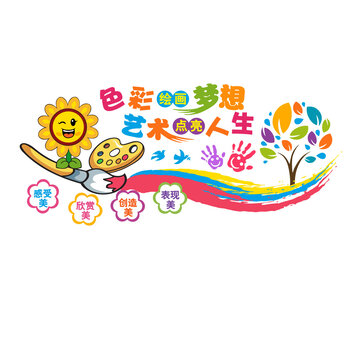 美術(shù)室文化墻