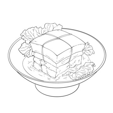 東坡肉插畫