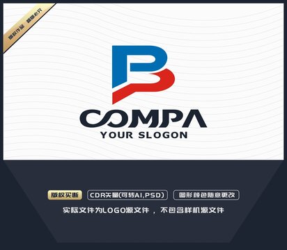 BP字母LOGO設(shè)計