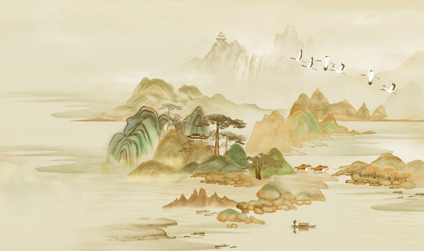 新中式山水