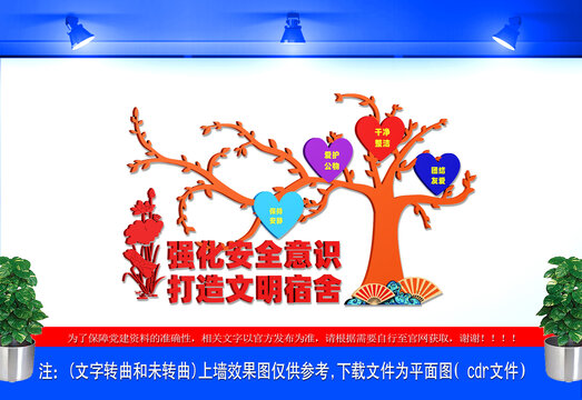 文明宿舍文化墻