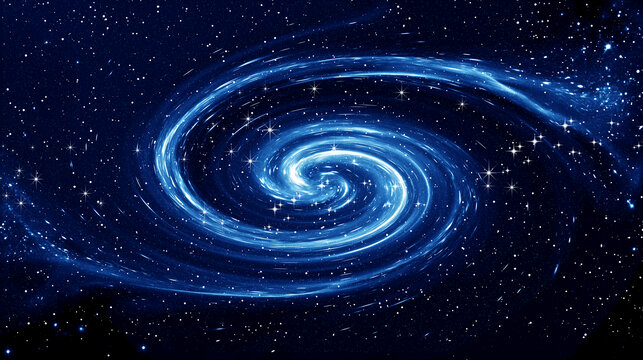 藍(lán)黑色旋渦星空頂