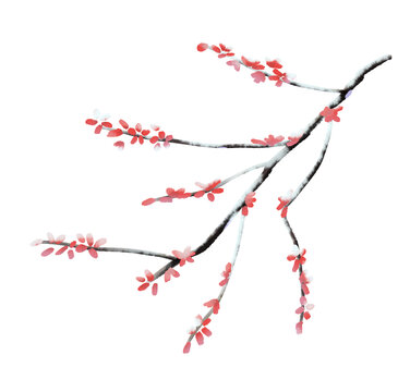 水墨梅花