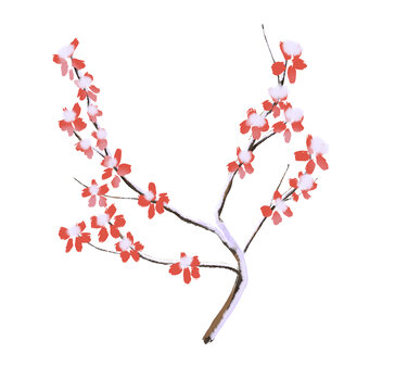 梅花花枝啊