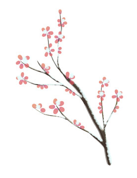 樹枝梅花