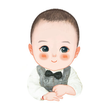 靦腆可愛(ài)的男孩頭像