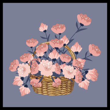 花籃裝飾畫