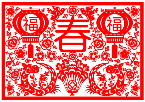 春節(jié)福窗花設(shè)計(jì)