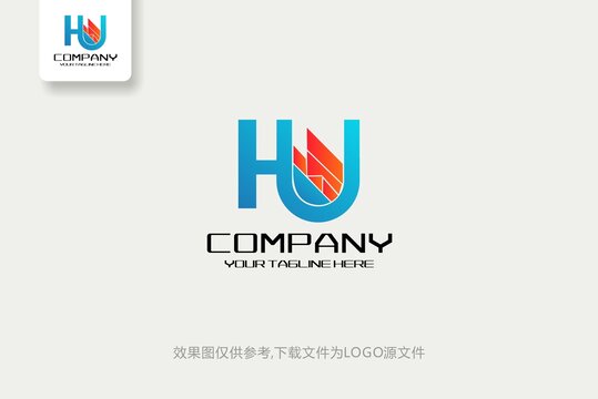 HW字母網(wǎng)站標(biāo)志設(shè)計(jì)logo