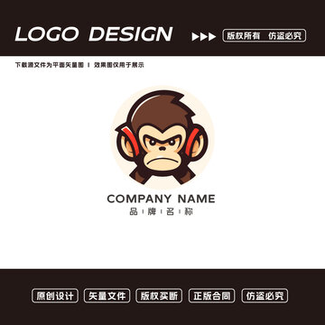 猴子logo