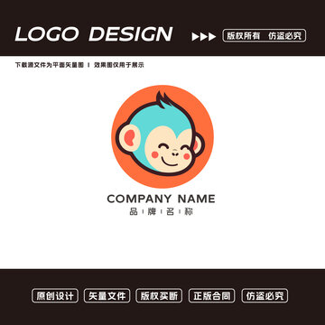 猴子logo標(biāo)志