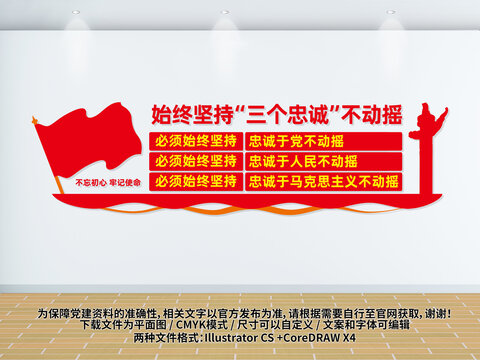 三個忠誠文化墻