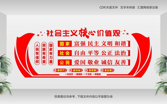 核心價(jià)值觀展板文化墻