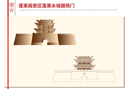 煙臺蓬萊閣蓬萊水城振揚(yáng)門