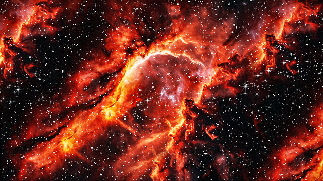 晚霞星空