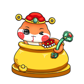 聚寶盆如意小蛇