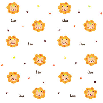 小獅子印花圖案
