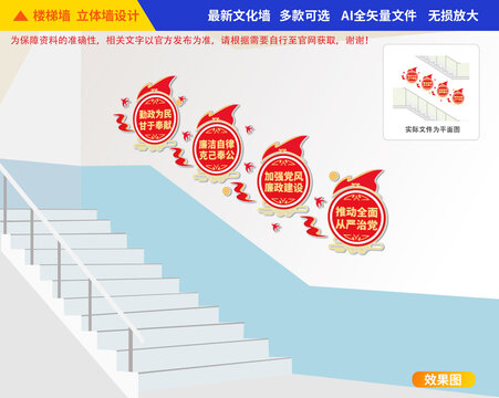 廉政樓梯文化墻