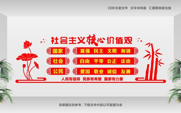 社會主義核心價值觀文化墻