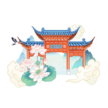 南京夫子廟貼紙