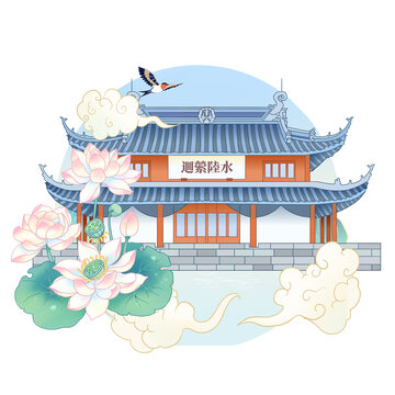蘇州盤門貼紙