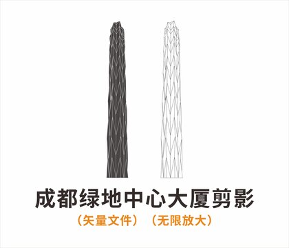 成都綠地中心大廈剪影