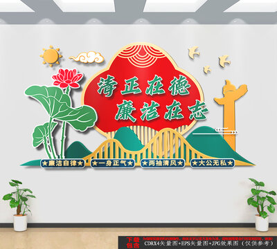 豎版廉政文化墻