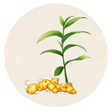 黃精中草藥插畫(huà)