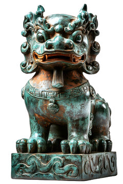 [免摳素材]中國古代青銅獅子雕塑