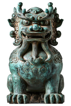[免摳素材]中國古代青銅獅子雕塑