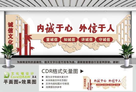 誠信文化宣傳墻