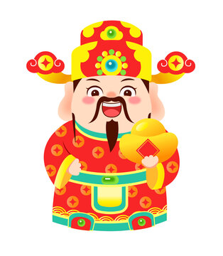 財神爺拿元寶