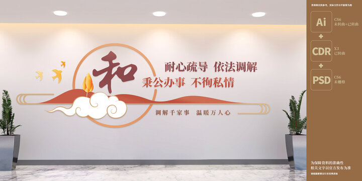 調(diào)解室文化墻